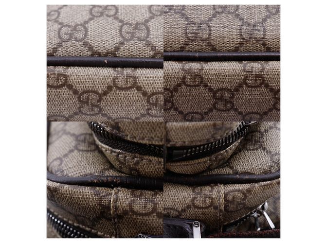 Borsa a tracolla Gucci GG Supreme Canvas Marrone - vista 11