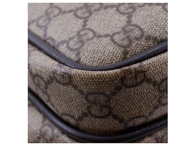 Borsa a tracolla Gucci GG Supreme Canvas Marrone - vista 4