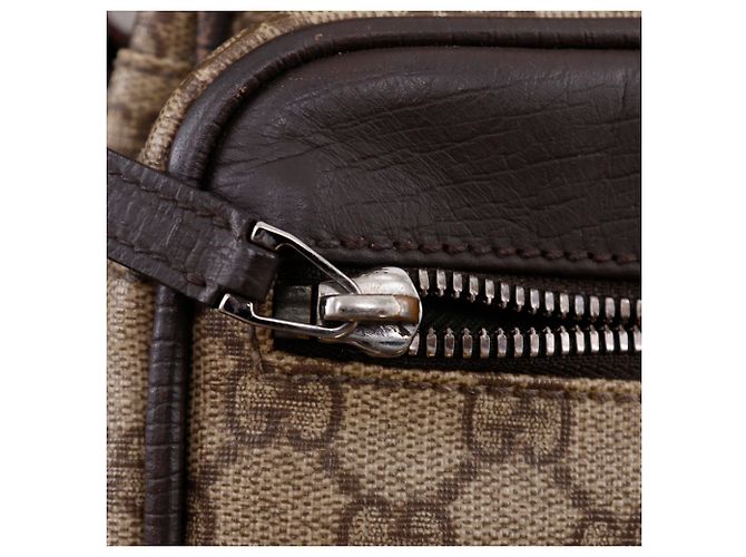 Borsa a tracolla Gucci GG Supreme Canvas Marrone - vista 8