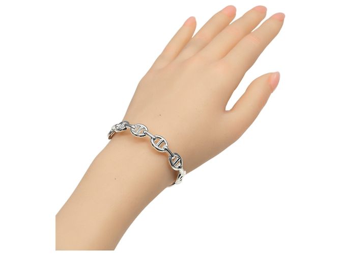 Hermès Bracciale Hermes Chaine d'Ancre Anchene ST Argento - vista 2