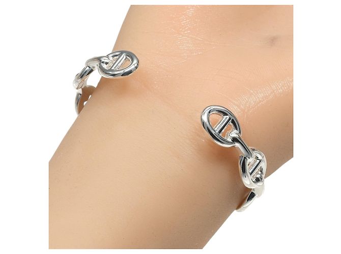 Hermès Bracciale Hermes Chaine d'Ancre Anchene ST Argento - vista 3
