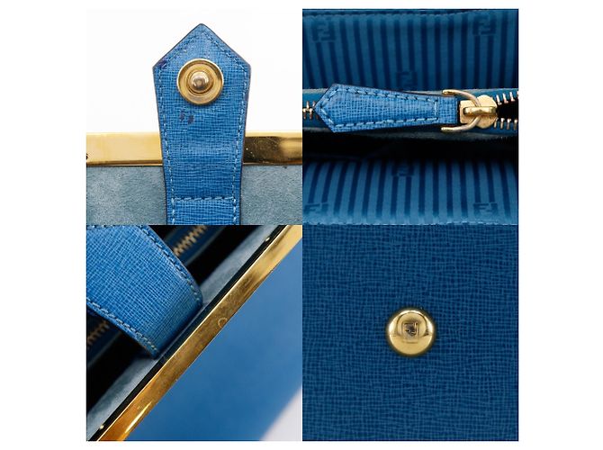 Borsa Fendi To Joule Blu - vista 12