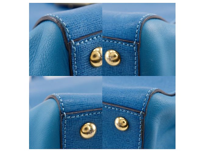 Borsa Fendi To Joule Blu - vista 4