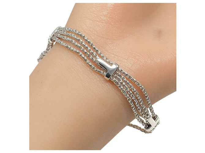 Bracciale charm Tiffany & Co. T-Rope Buckle Motif Argento - vista 3
