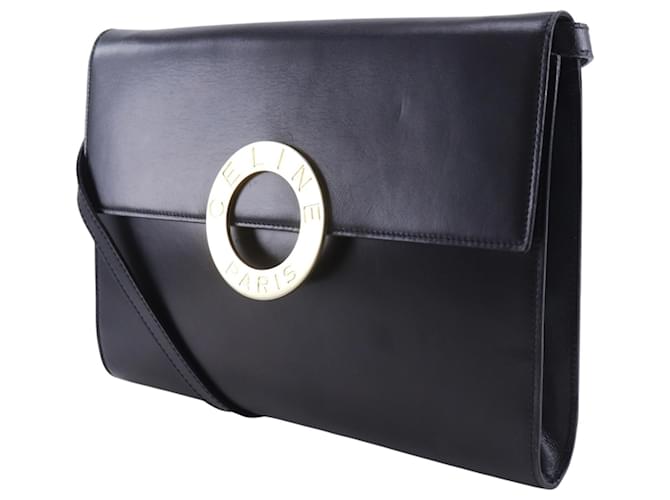 Céline Clutch a tracolla 2-Way Celine Nero - vista 2