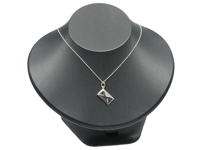 Collier lettre enveloppe Tiffany & Co. Argenté - vue 2