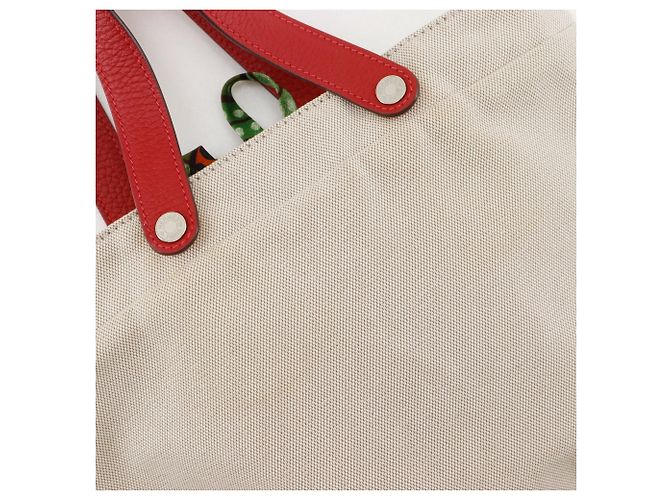 Silk In Hermès Borsa a mano/Borsa tote Hermes Petit Ash Beige - vista 10