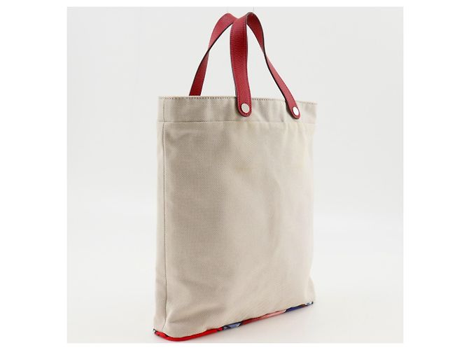 Silk In Hermès Borsa a mano/Borsa tote Hermes Petit Ash Beige - vista 3