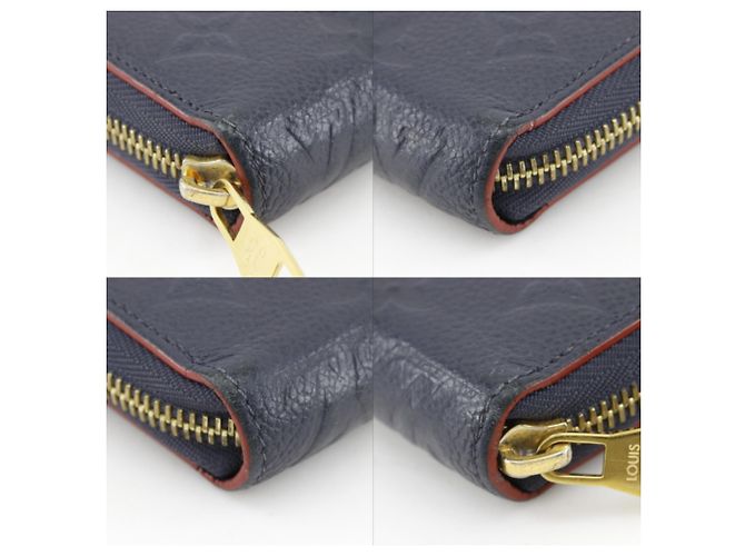 Zippy Louis Vuitton Monogram Empreinte Long Wallet Rot Marineblau - Ansicht 11