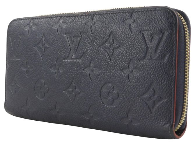 Zippy Louis Vuitton Monogram Empreinte Long Wallet Rot Marineblau - Ansicht 2