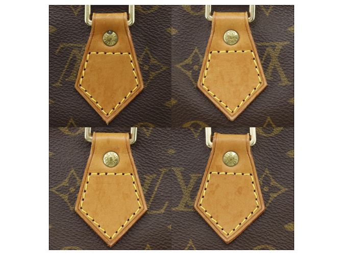 Borsa Louis Vuitton Speedy 35 Marrone - vista 16