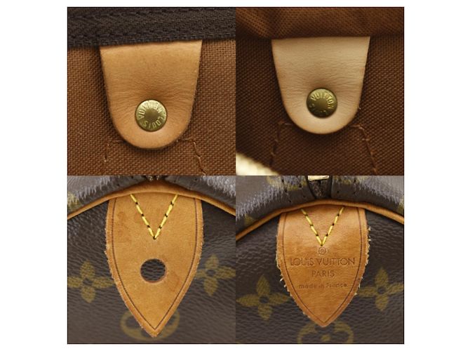 Borsa Louis Vuitton Speedy 35 Marrone - vista 19