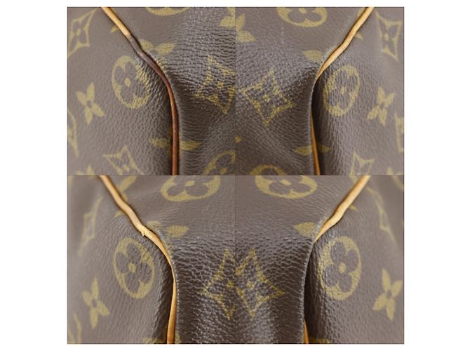 Borsa Louis Vuitton Speedy 35 Marrone - vista 4
