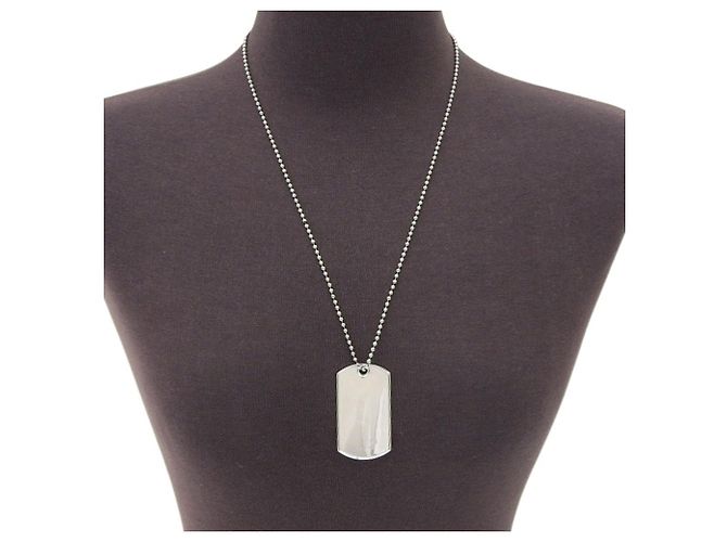 Collar de placa para perro Gucci Plata - vista 2