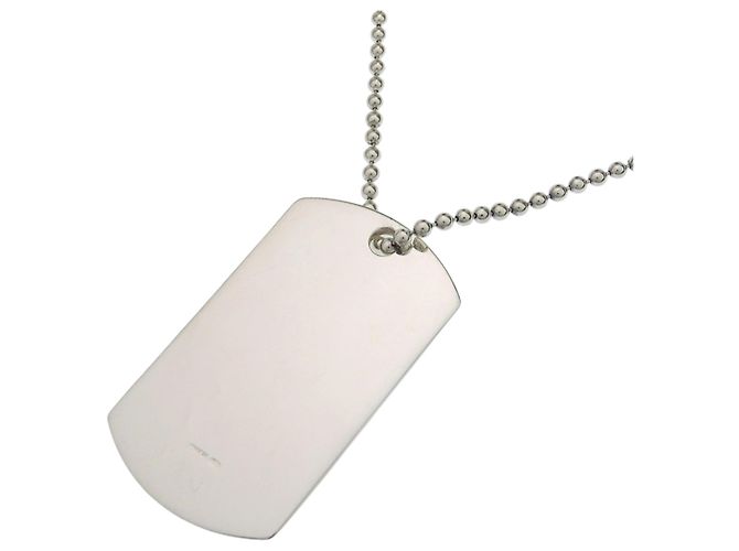 Collar de placa para perro Gucci Plata - vista 3