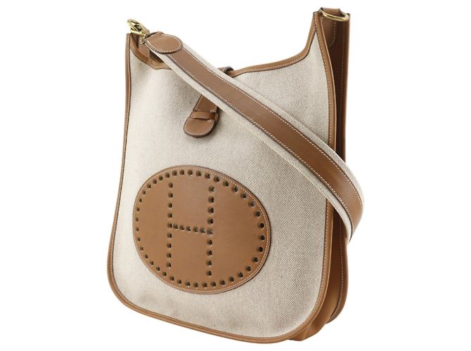 Hermès Borsa a tracolla Hermes Evelyne 1 GM Beige - vista 2