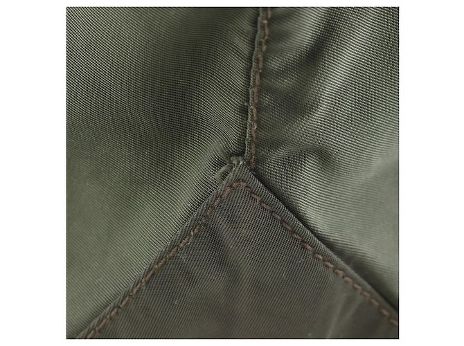Borsa Tote in Nylon Khaki Prada Cachi - vista 10
