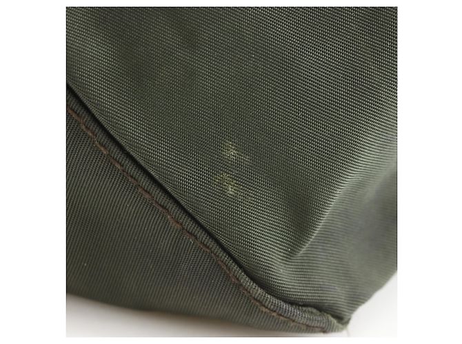 Borsa Tote in Nylon Khaki Prada Cachi - vista 11