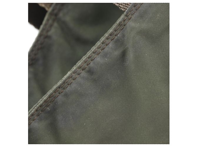 Borsa Tote in Nylon Khaki Prada Cachi - vista 8
