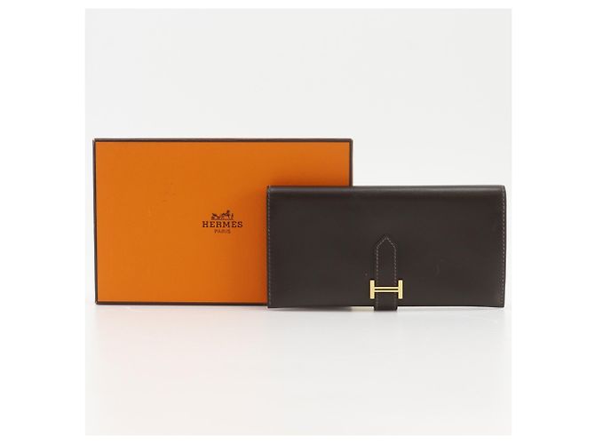 Hermès Bearn Long Wallet Braun - Ansicht 17