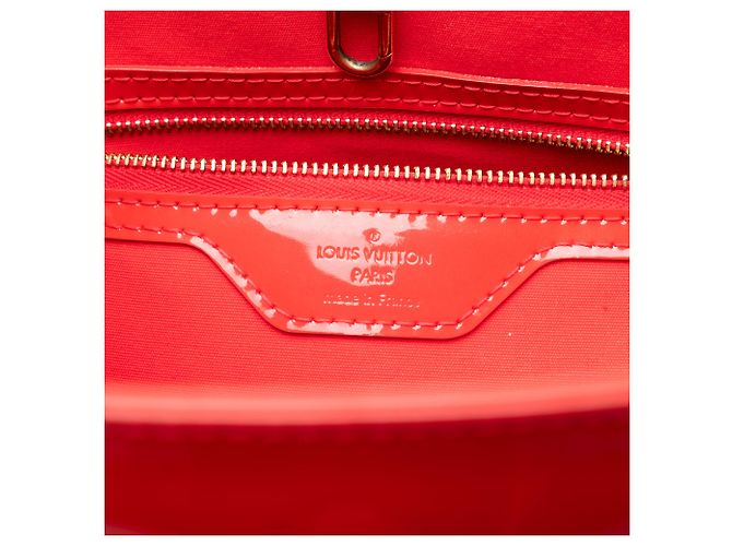 Louis Vuitton Red Monogram Vernis Avalon GM Rosso - vista 5