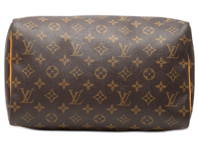Louis Vuitton Marrone Monogram Speedy 30 - vista 3