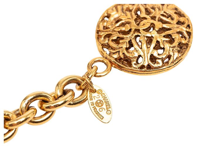 Chanel Gold Plated Equestrian Medallion Chain Belt Golden - Ansicht 3