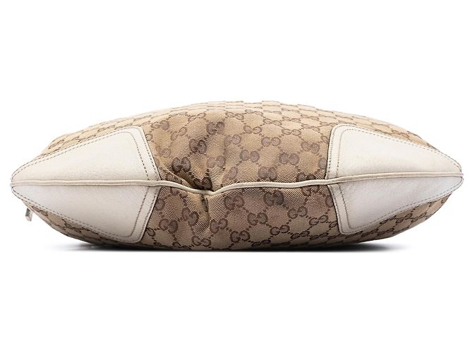 Gucci Beige Large GG Canvas Web Princy Hobo - vista 3