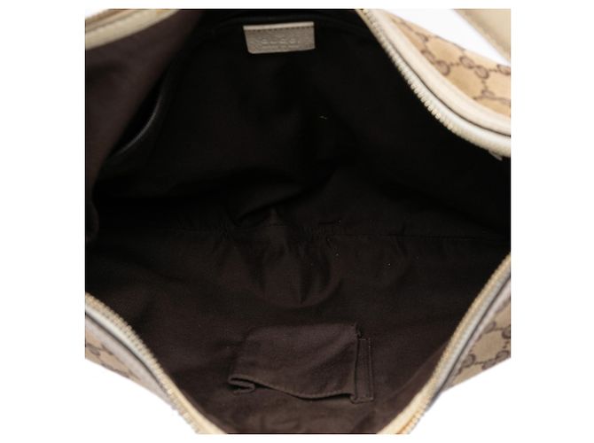 Gucci Beige Large GG Canvas Web Princy Hobo - vista 4