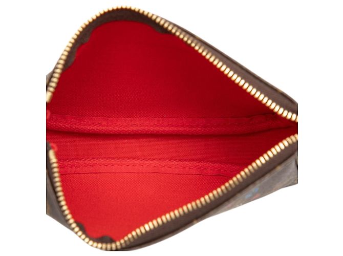 Louis Vuitton Mini Pochette Accessori Vivienne Monogram Marrone Natale - vista 4