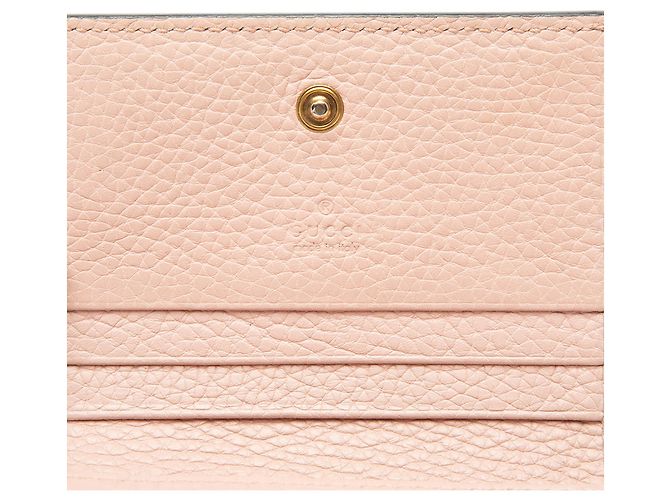 Cartera compacta Gucci de piel de becerro rosa Blind for Love - vista 6