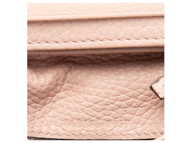 Cartera compacta Gucci de piel de becerro rosa Blind for Love - vista 7