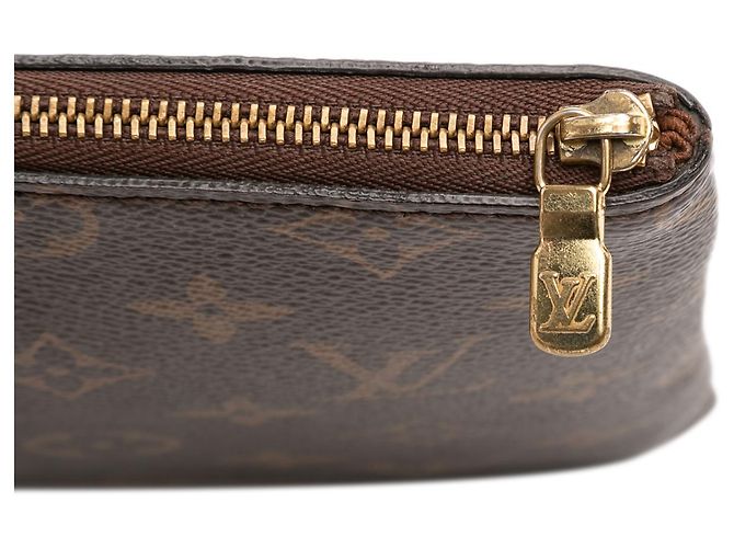 Louis Vuitton Marrón Monogram Etui Voyageur PM Castaño - vista 10