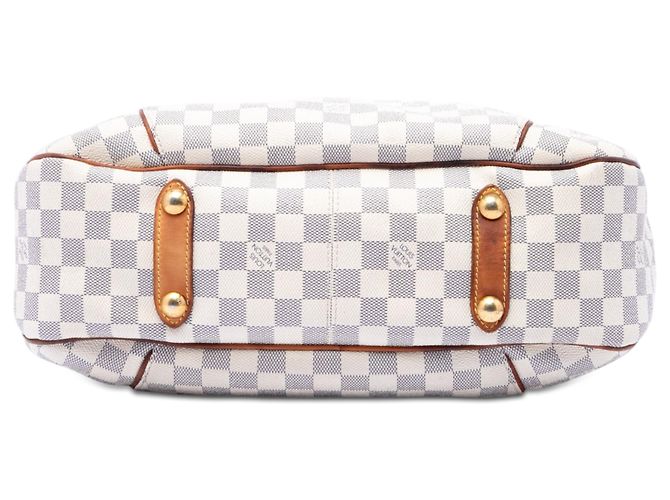 Louis Vuitton White Damier Azur Galliera PM Bianco - vista 3
