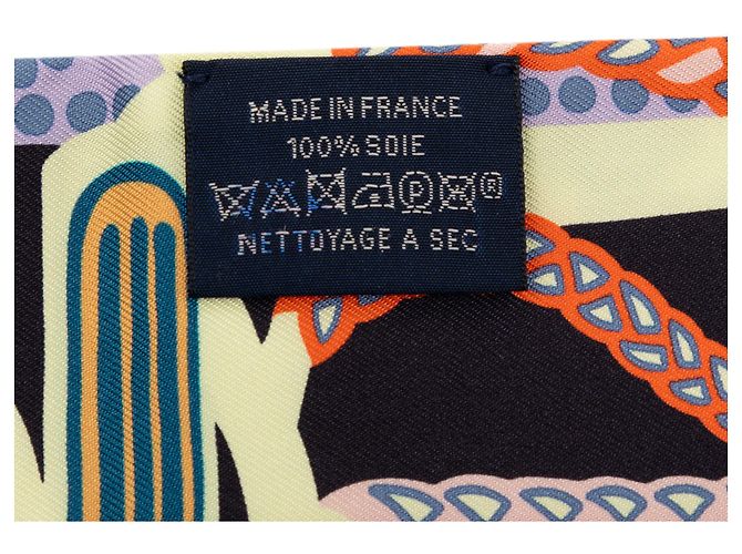 Foulard in seta Hermès Blue Fantaisie d Etriers Twilly - vista 4
