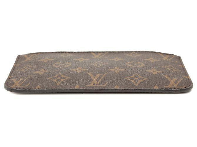 Pochette Louis Vuitton Brown Monogram Neverfull PM Marrone - vista 3
