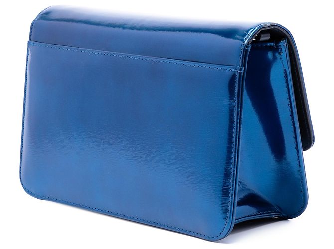 Miss Dior Promenade Crossbody in vernice blu Dior - vista 2