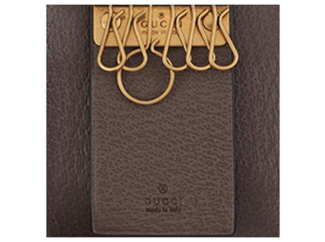 Gucci Beige GG Supreme Web Ophidia Schlüsselcase - Ansicht 4