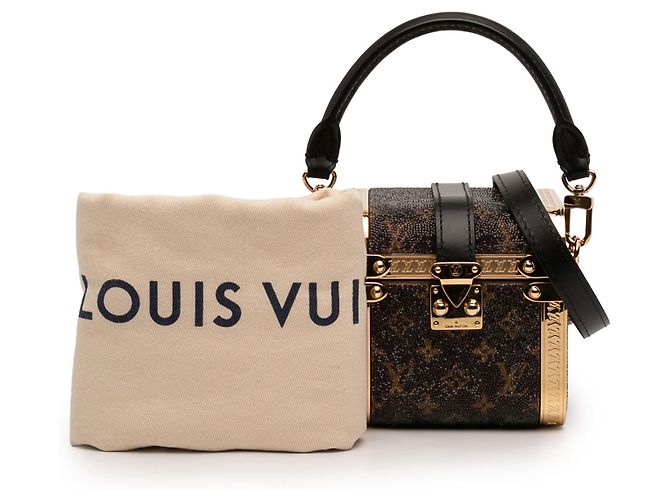 Borsa Louis Vuitton Brown Sea Treasure Monogram Satin Treasure Box Marrone - vista 7