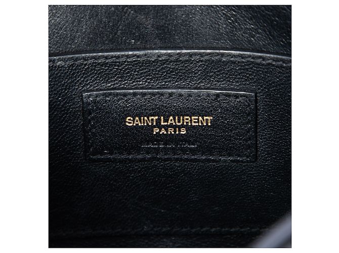 Borsa a tracolla Monogram Le 61 in pelle di vitello nera Saint Laurent Nero - vista 4