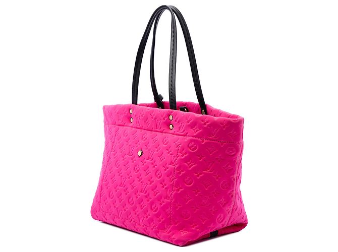 Louis Vuitton Pink Monogram Embossed Neoprene Scuba MM Rosa - vista 2