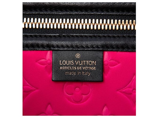 Louis Vuitton Pink Monogram Embossed Neoprene Scuba MM Rosa - vista 5