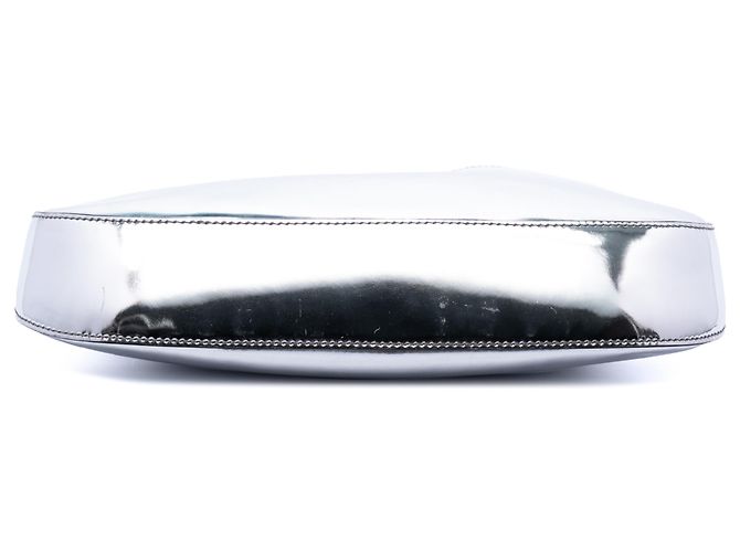 Borsa a tracolla Cleo in pelle Spazzolato argento Prada - vista 3