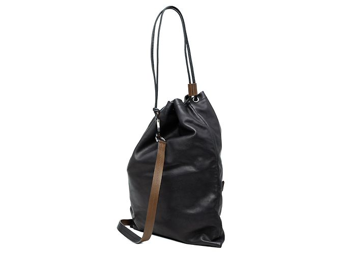 Salvatore Ferragamo Zaino Kentucky in pelle nera Ferragamo Nero - vista 2