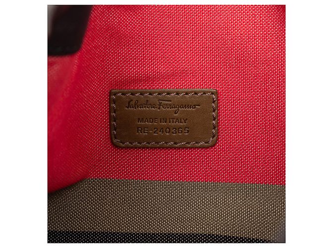 Salvatore Ferragamo Zaino Kentucky in pelle nera Ferragamo Nero - vista 5