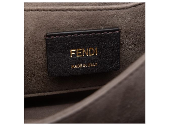 Fendi Orange Small Vitello Grace Openwork Kan I Crossbody - vista 5