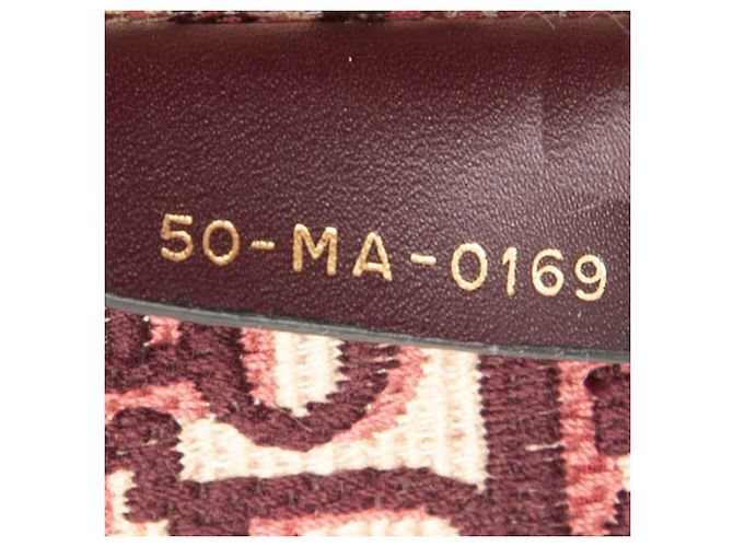 Dior Red Medium Oblique Bestickte Canvas Book Tote Rot - Ansicht 6