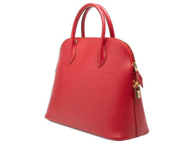 Hermès Red Courchevel Bolide 37 Rosso - vista 2