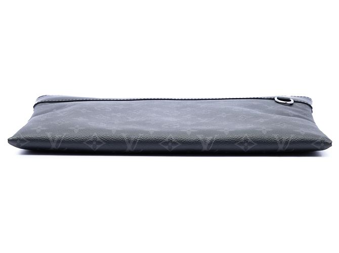 Pochette Louis Vuitton Black Monogram Eclipse Discovery GM Nero - vista 3