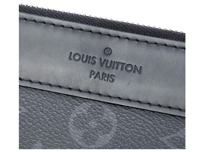 Pochette Louis Vuitton Black Monogram Eclipse Discovery GM Nero - vista 5